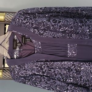 R & M Richards  long 2pc mother of bride dress. Size 12 NEW never worn.